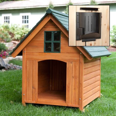 large heated dog house